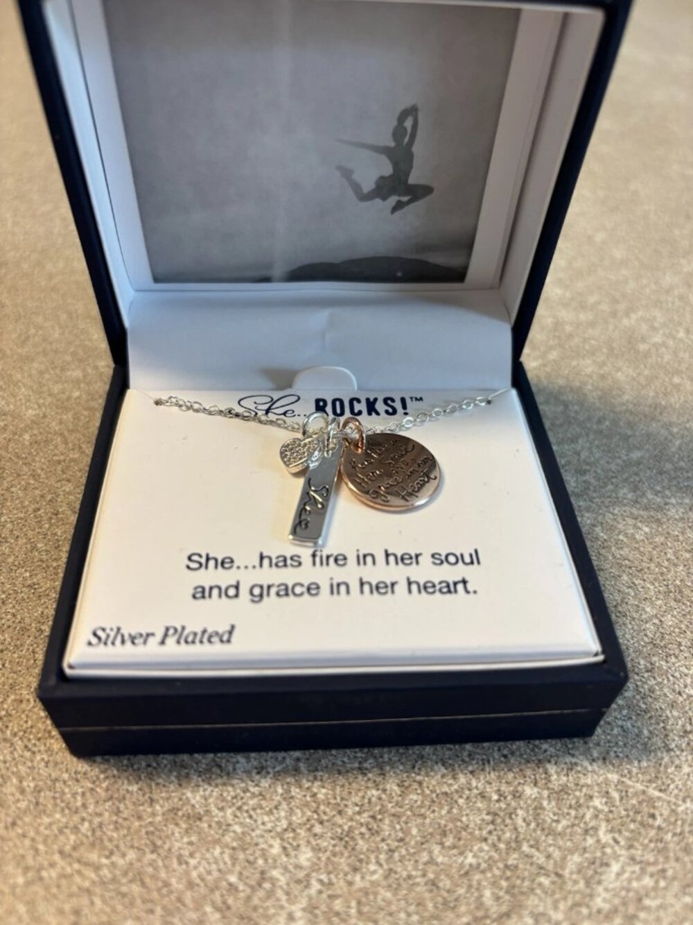 She Rocks Necklace with Charms - New